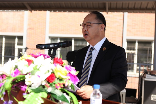 awc777万象城娱乐官网董事长、校长郑立国致辞(刘华清 摄).JPG